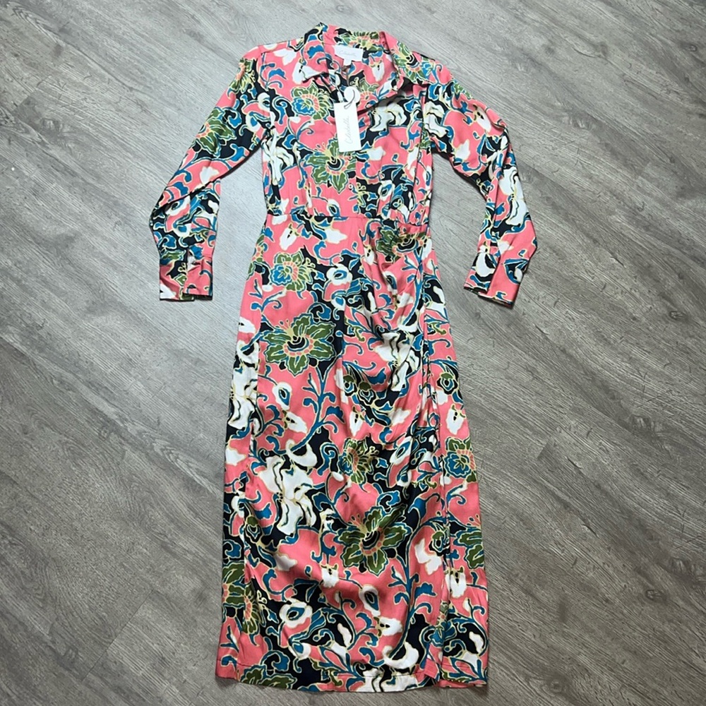 Cleobella‎ Edna Long Sleeve Midi Dress Gypsy Bloom - Picture 3 of 16